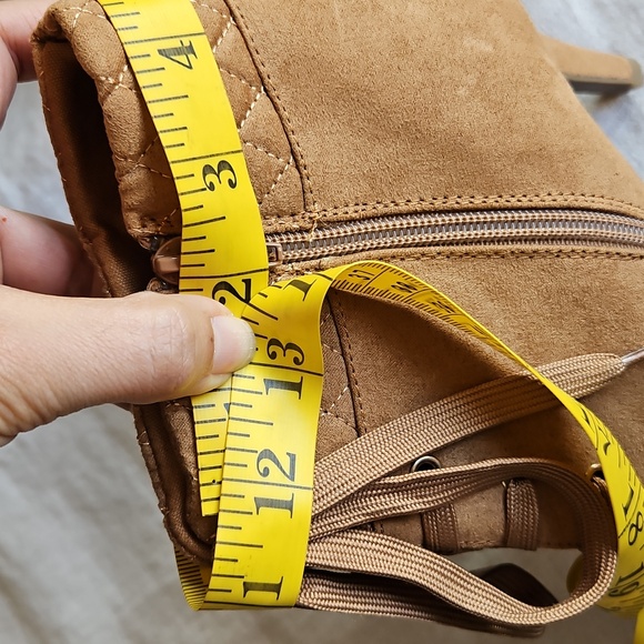 Me too Francis Fauz Suede Heel Ankle Booties Lace-Up Size 10M - Picture 11 of 11